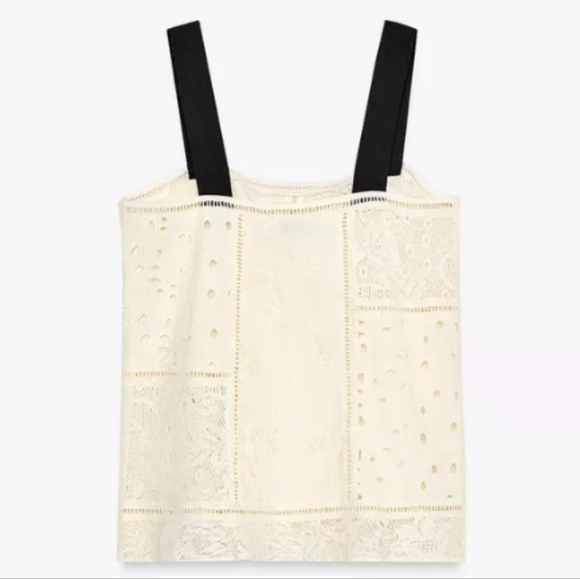 Zara ZW Collection Patchwork Embroidered Top - Picture 5 of 8